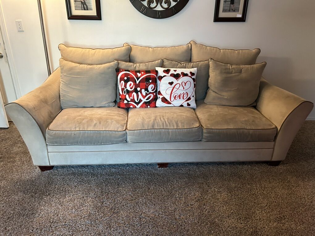 Couch, 2 Lazy Boy Recliners, and Entertainment Cen