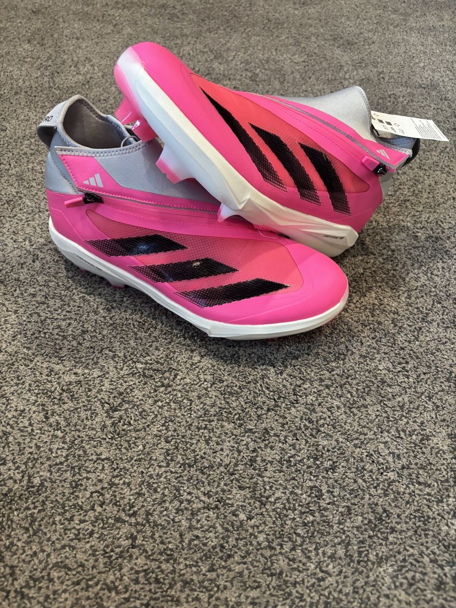 adidas Adizero Impact+ TPU Baseball Cleats Men’s 11.5 Pink Black White
