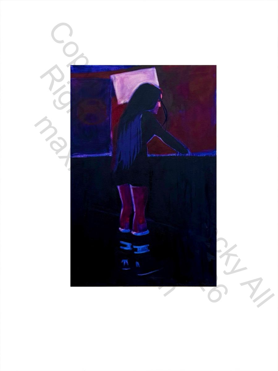 Painting of a lady at Twilite lounge