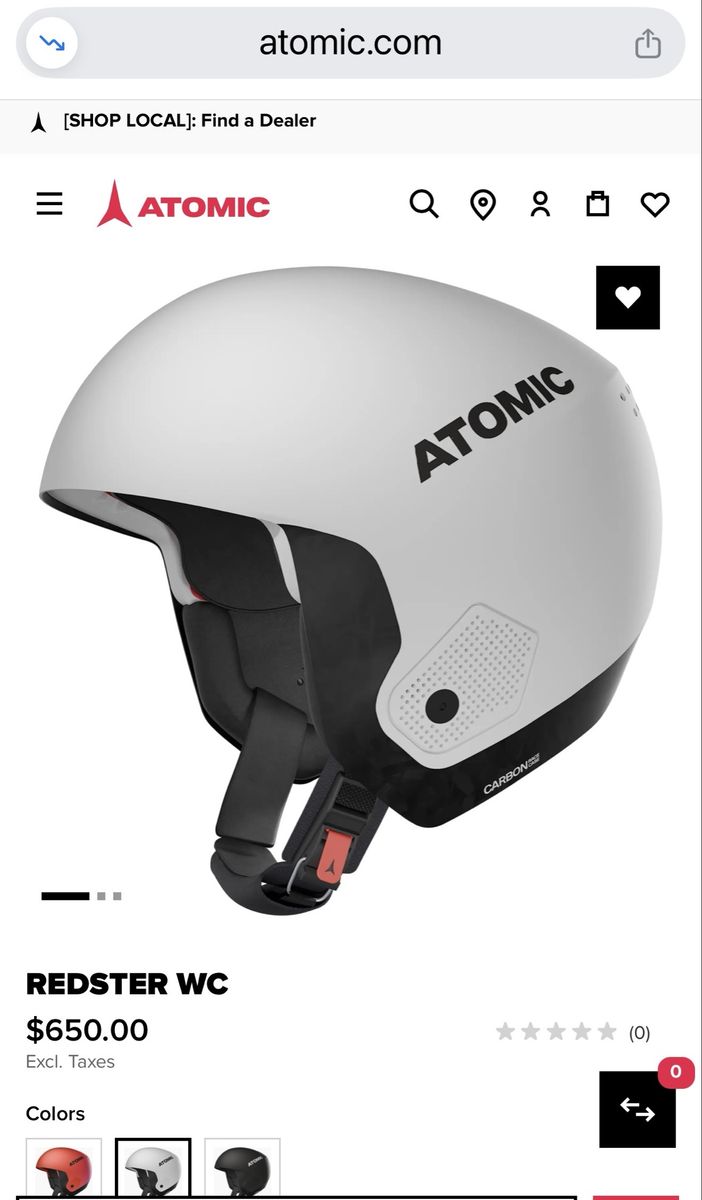 Atomic Redster WC Ski Helmet - White/Black - Engineered in Austria
