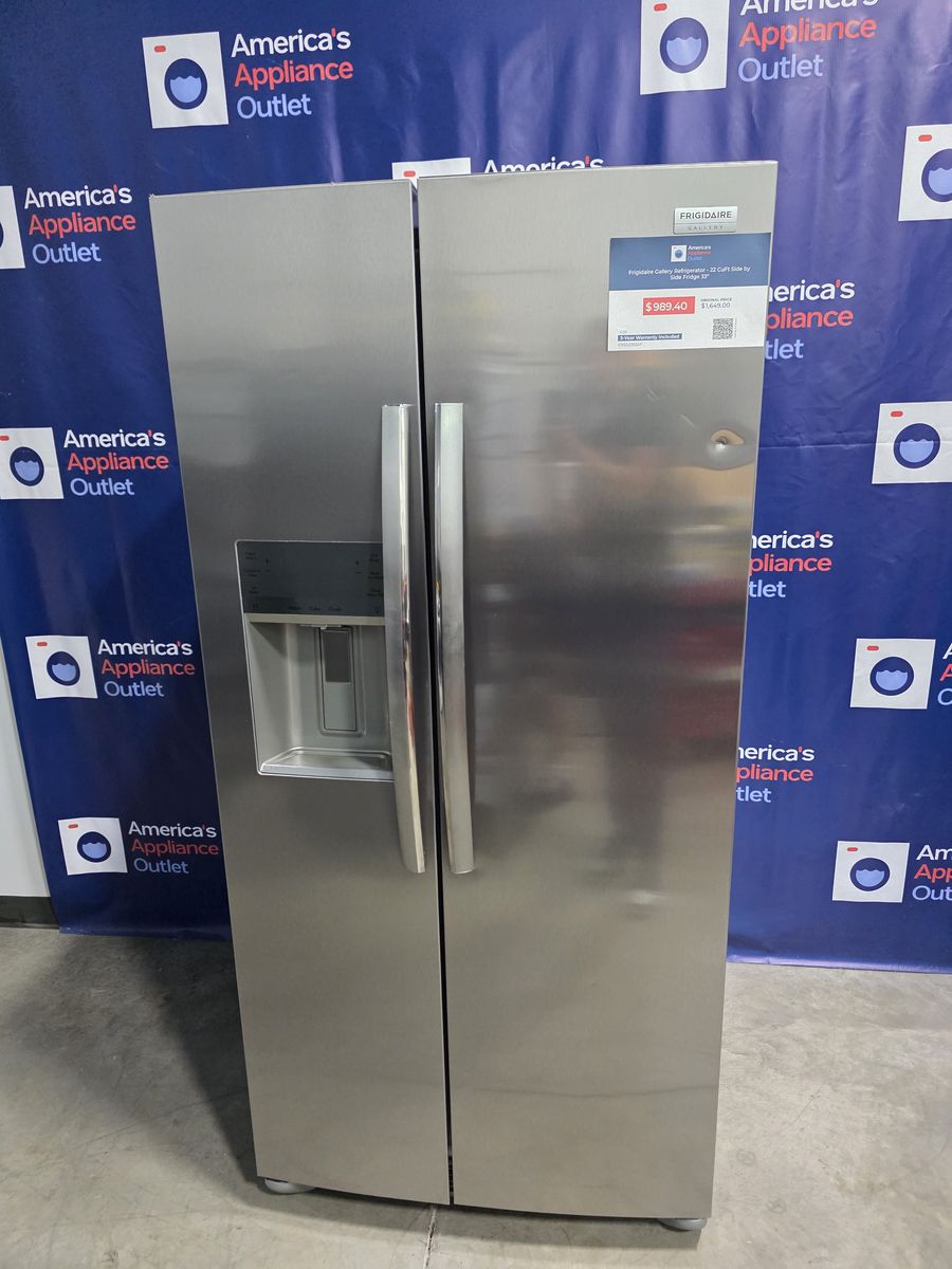 Scratch and dent side by side fridge - new