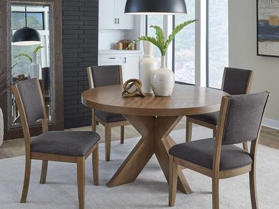 Zealand 54" Round Dining Table and 4 Chairs 1752657 #106956