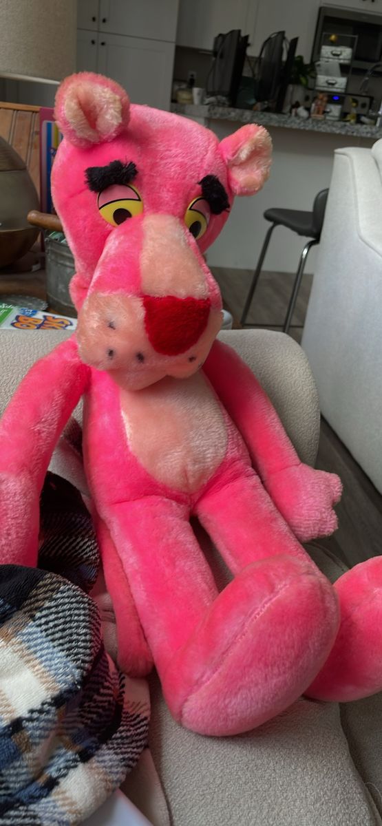  vintage 1980s Mighty Star Pink Panther Plush 