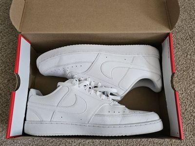 Nike Court Vision Low Next Nature White Sneakers - Men's/Women's Classic Casual Shoes