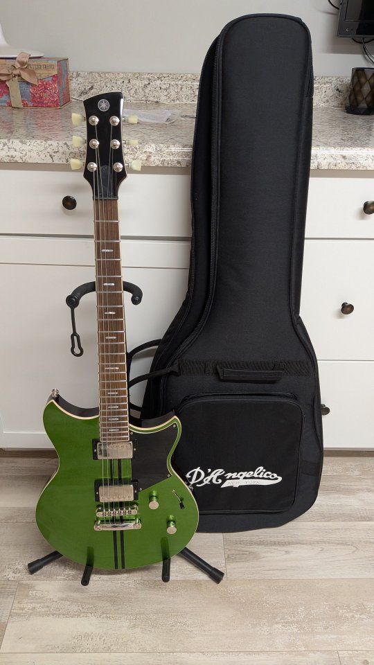 mint condition Yamaha revstar rss20 in green with black racing stripes
