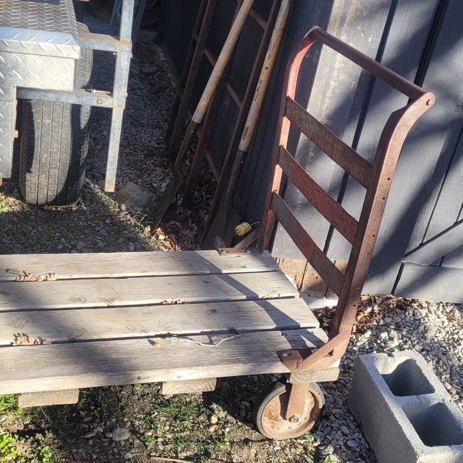 old flat cart
