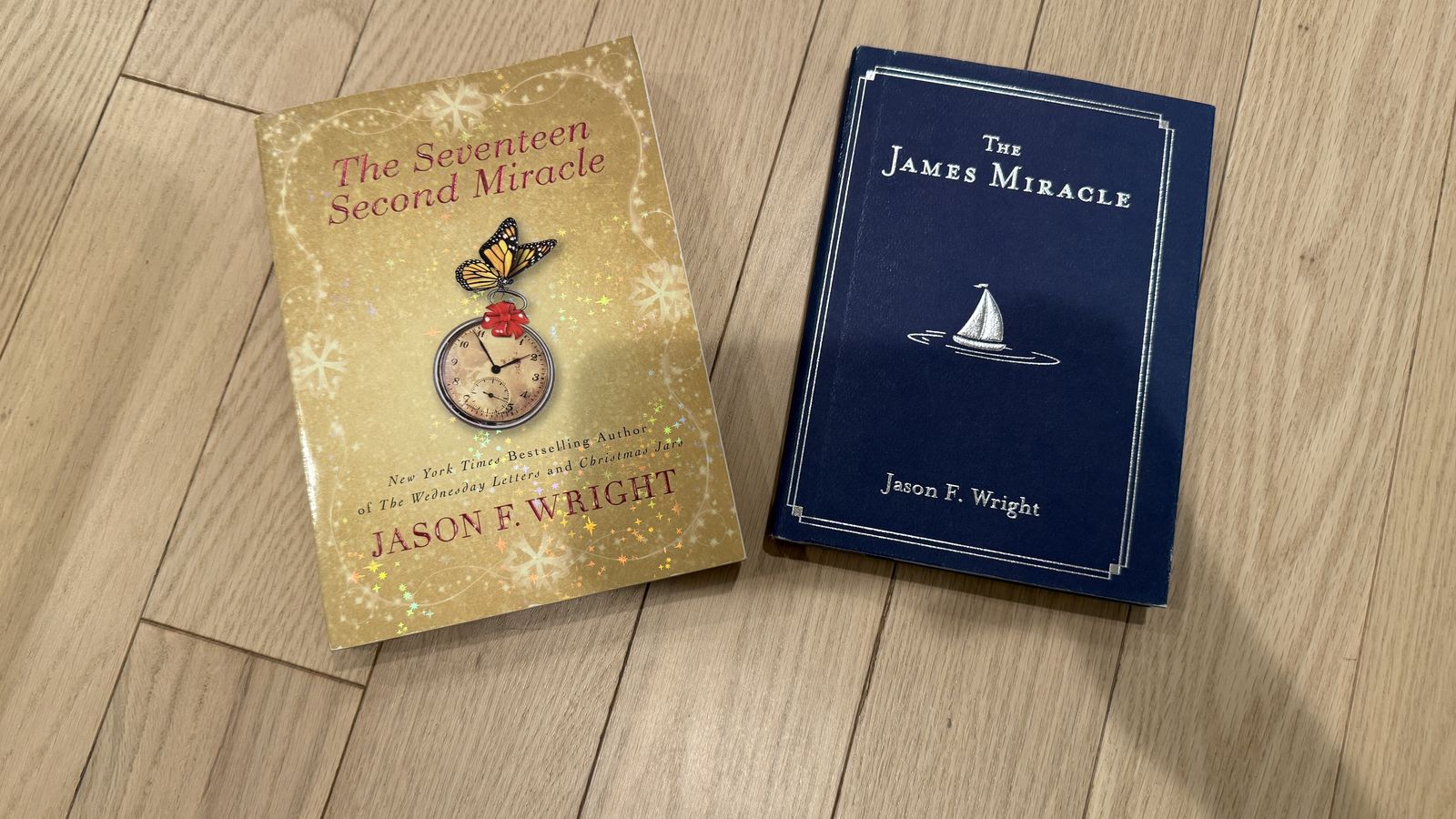2 signed Jason Wright novels