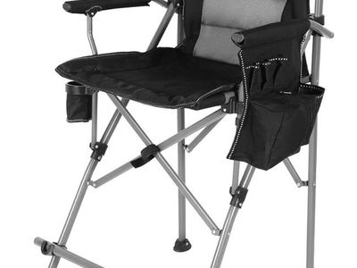 BLACK Extra Tall Camping Chair