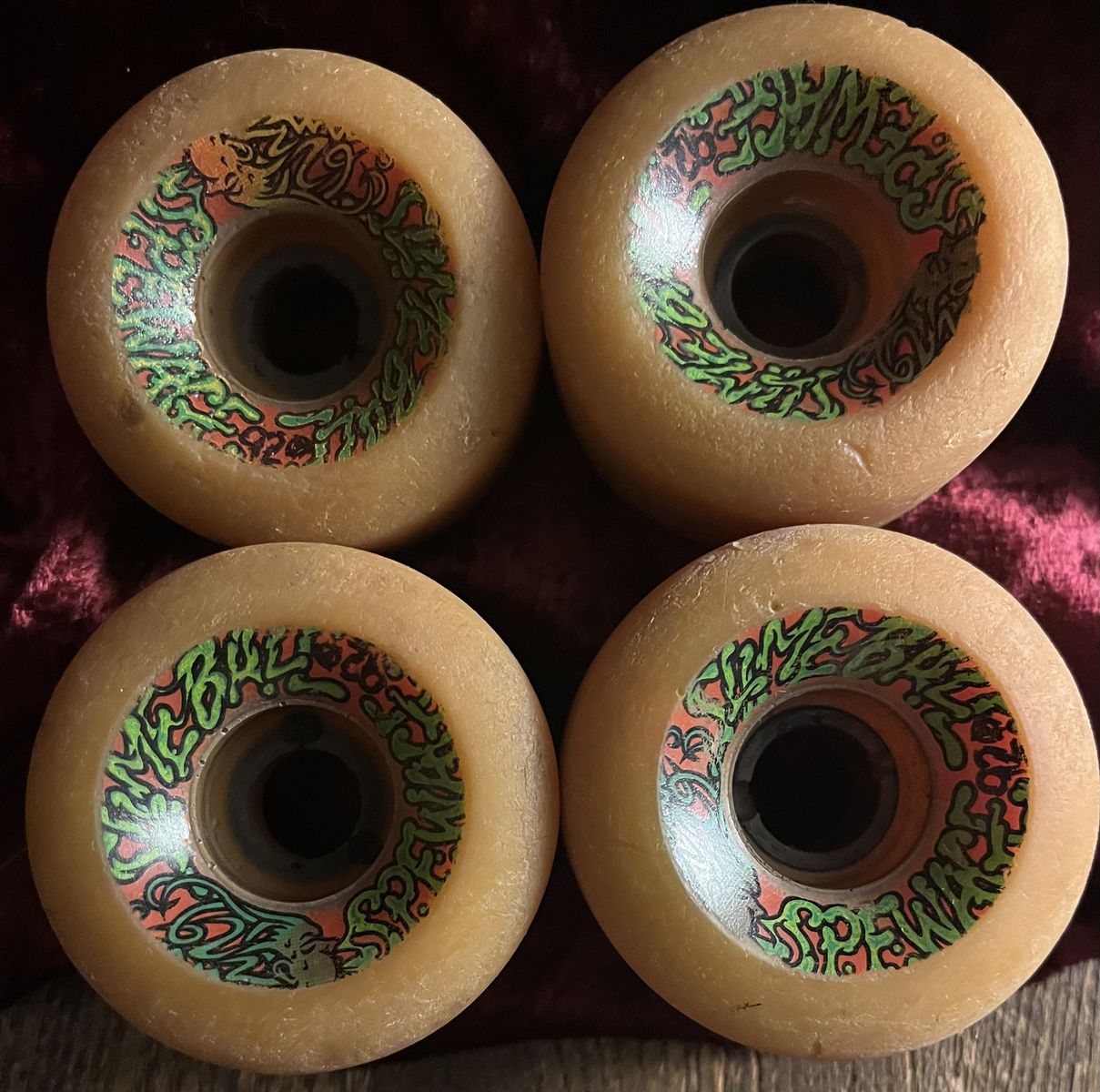 Vintage Santa Cruz Slimeball Wheels