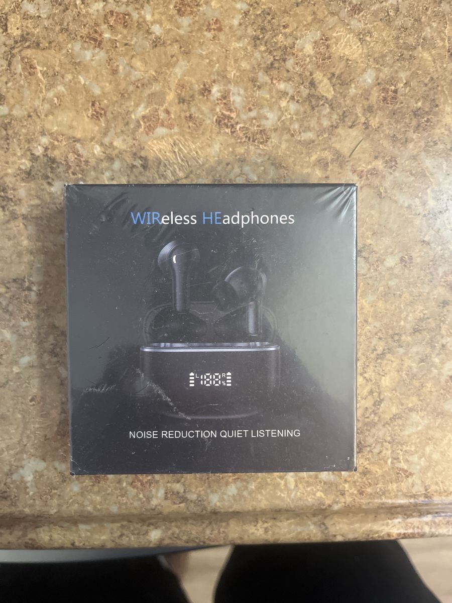 Wireless Headphones with Noise Reduction & Digital Display - New in Box