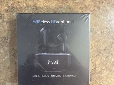 Wireless Headphones with Noise Reduction & Digital Display - New in Box