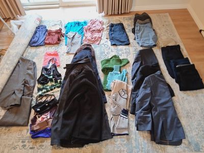 Small woman's clothing plus Athleta + Large Mens Suits/Clothing