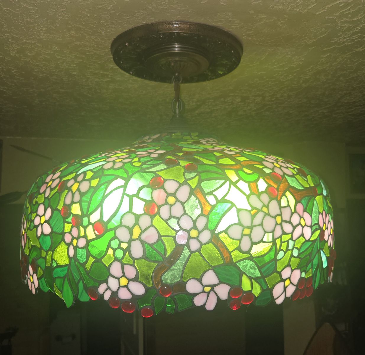 Tiffany Style Glass Entry Way Light