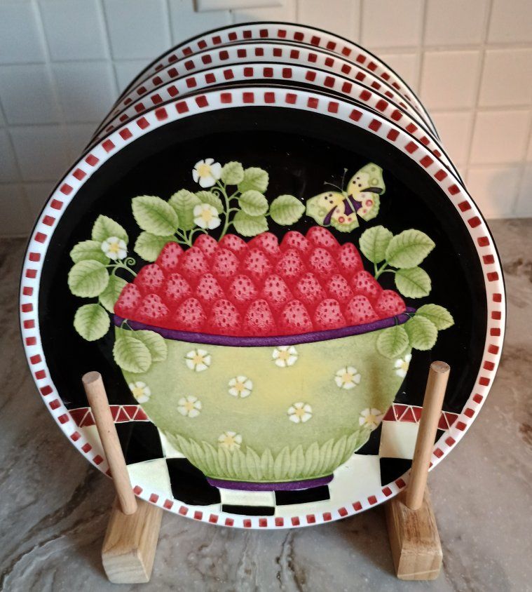 Set of Four Salad Plates