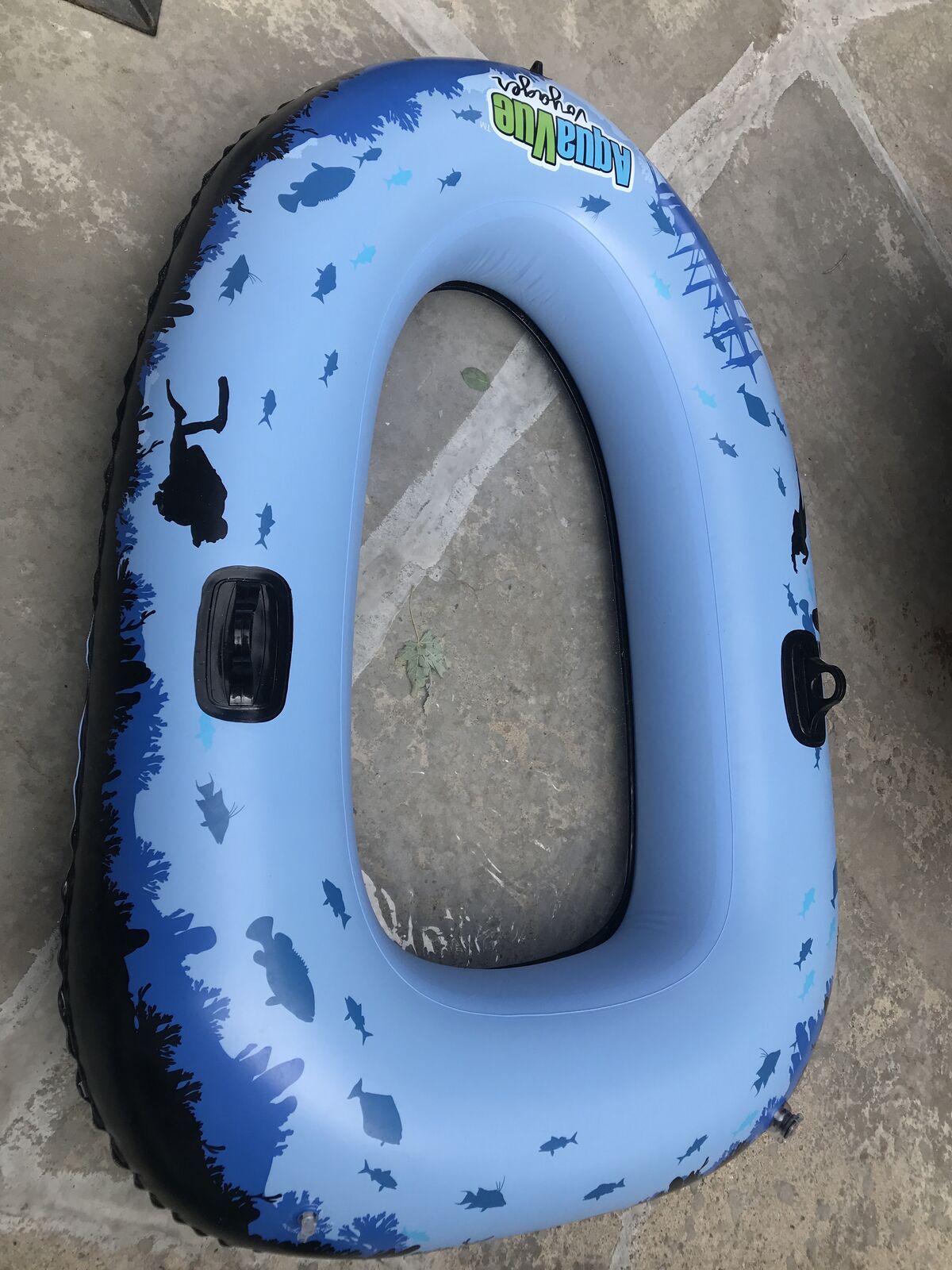 Aquaview voyager inflatable boat with see-through bottom