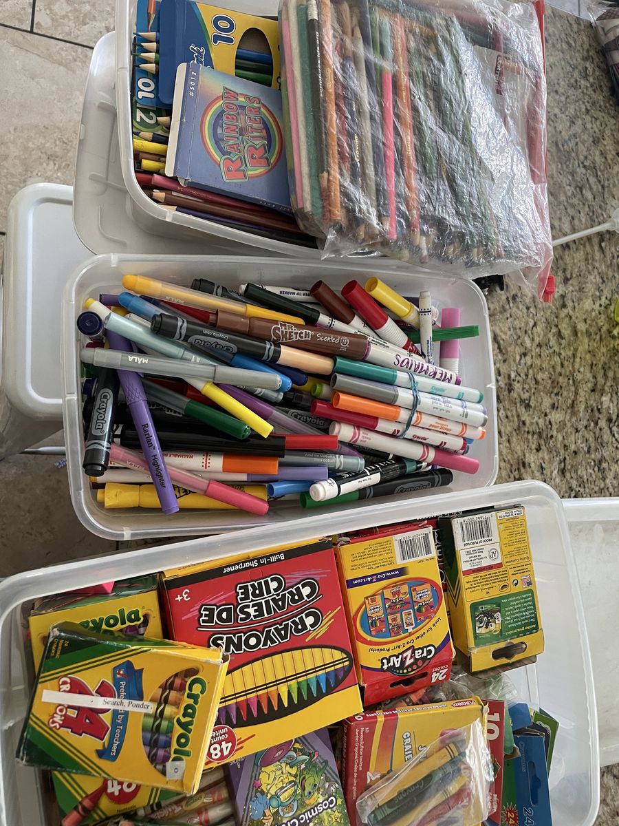 Free Colored Pencils, Markers And Crayons
