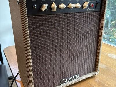 Carvin Vintage 16 Tube Amplifier - 5/16 Watt Switchable Guitar Amp, Recently Re-tubed