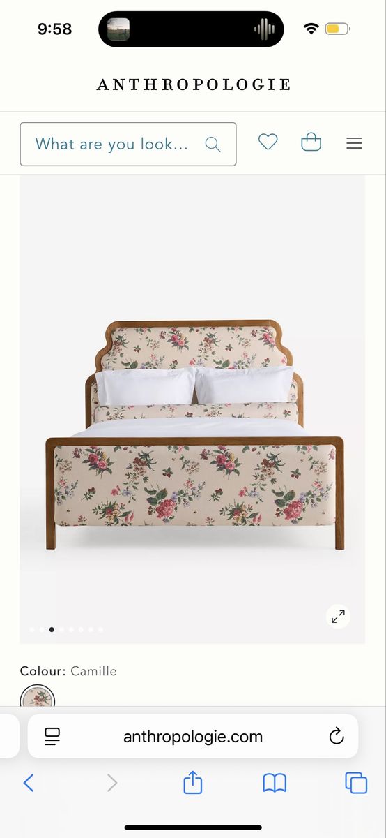 NEW IN BOX - Anthropologie Camille Pim Bed - QUEEN