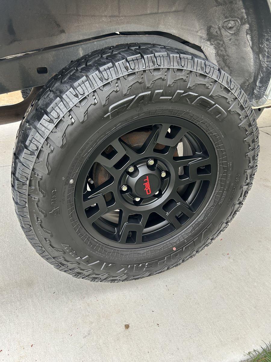 Toyota TRD Pro Wheels Falken At4w’s