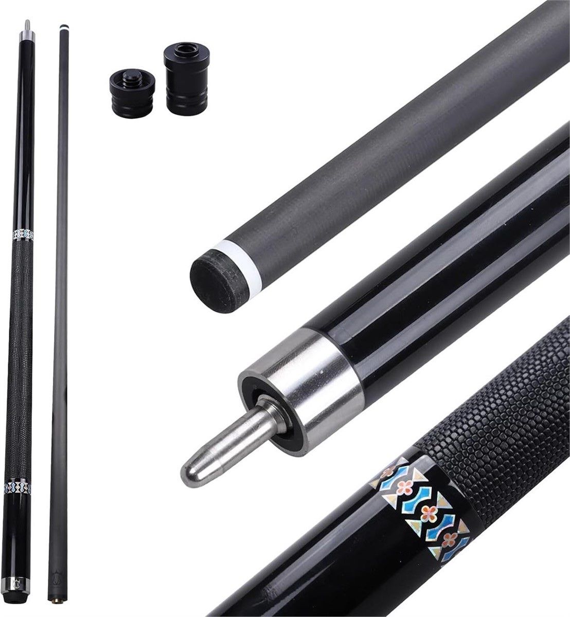 Brand New CROWN ME 58" Carbon Fiber Pool Cue (20oz) – Uni-Lock Joint