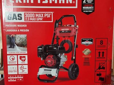 CRAFTSMAN 3000-PSI 2.3-GPM Cold Water Gas Pressure washer with 4 Spray Tips