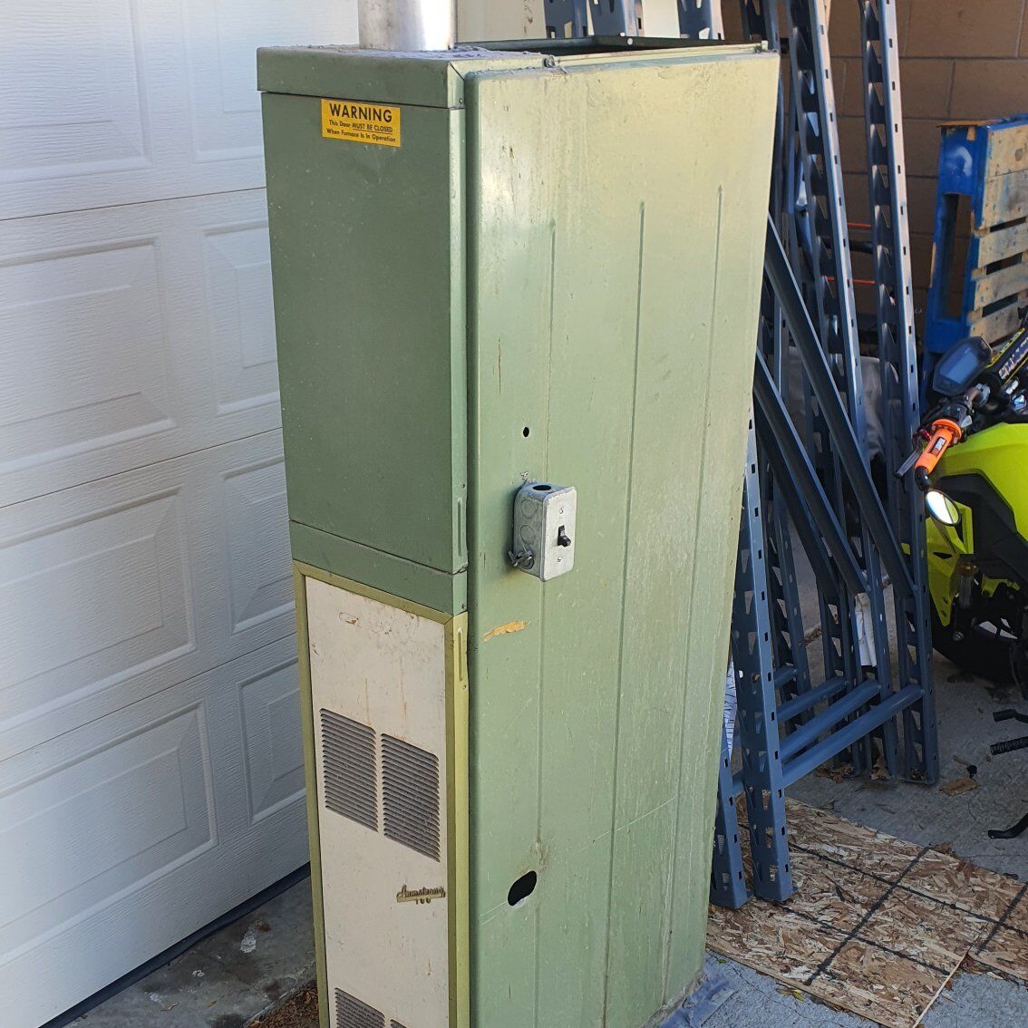 The perfect garage furnace.