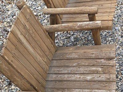 Walpole Cedar wooden deck/patio chairs.