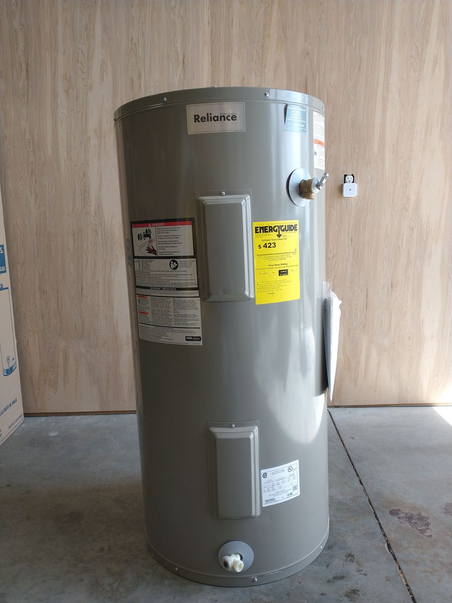 new electric 50 gallon water heater