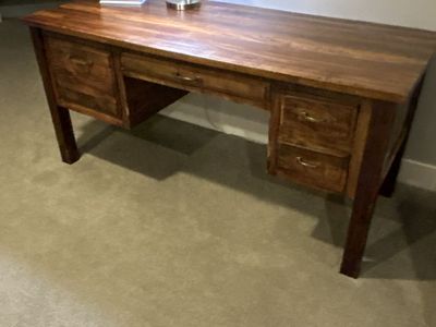 Pottery Barn reclaimed wood desk