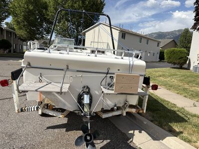 Used Boat with Outboard Motor & Trailer - Great Project Boat