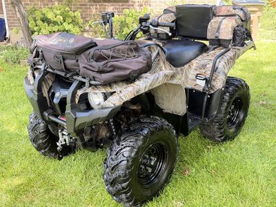 Yamaha Grizzly Camo ATV with Storage Bags and Winch - Used Excellent