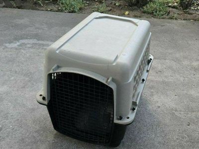 32" Medium Grreat Choice Plastic Dog Kennel Pet Cage Crate Travel Airline Friendly