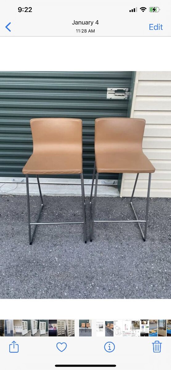 Ikea Leather Barstools/$60 Each