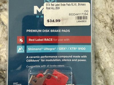 MTX Braking Red Label RACE Ceramic Disc Brake Pads RL141 for Shimano Ultegra GRX XTR