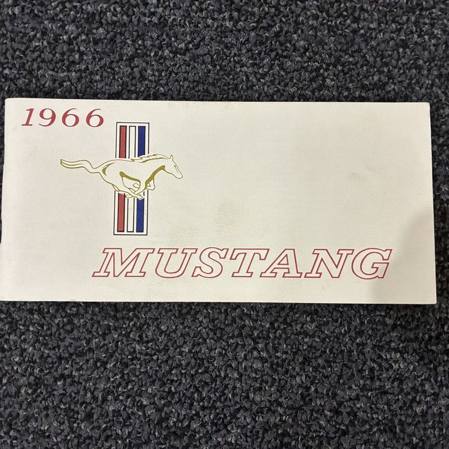 Vintage 1966 Ford Mustang Owner's Manual Booklet