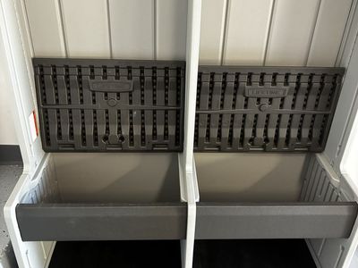 Lifetime Dual Locker Bench Mudroom Storage Unit with Hooks