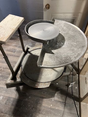 Professional Lockerbie Model K Motorized (or manual) vintage industrial clay ceramic pottery wheel