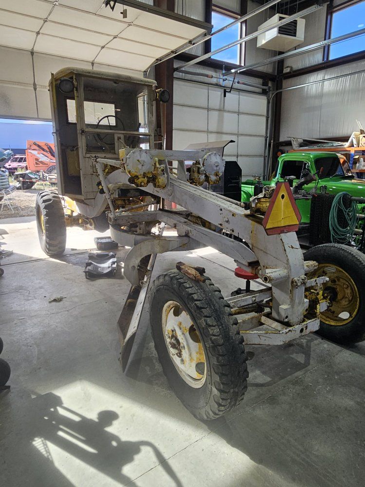 Vintage Motor Grader Heavy Equipment Road Grader