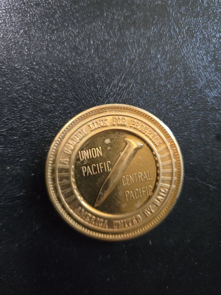 Golden Spike Centennial May 10 1869-1969 Commemorative Coin Medallion
