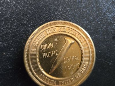 Golden Spike Centennial May 10 1869-1969 Commemorative Coin Medallion