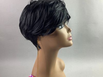 Halo Remi Quality Wig "Cutie" Color 1 - Curling Iron Safe up to 400°F