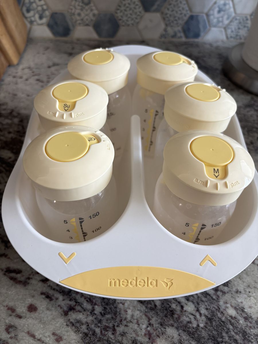 Free- medela breast milk storage bottles