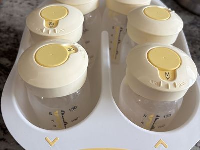 Free- medela breast milk storage bottles