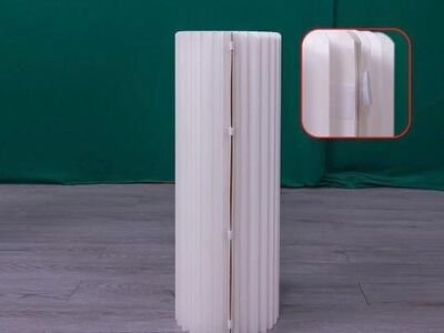 2pk White Paper Collumns 3.3ft