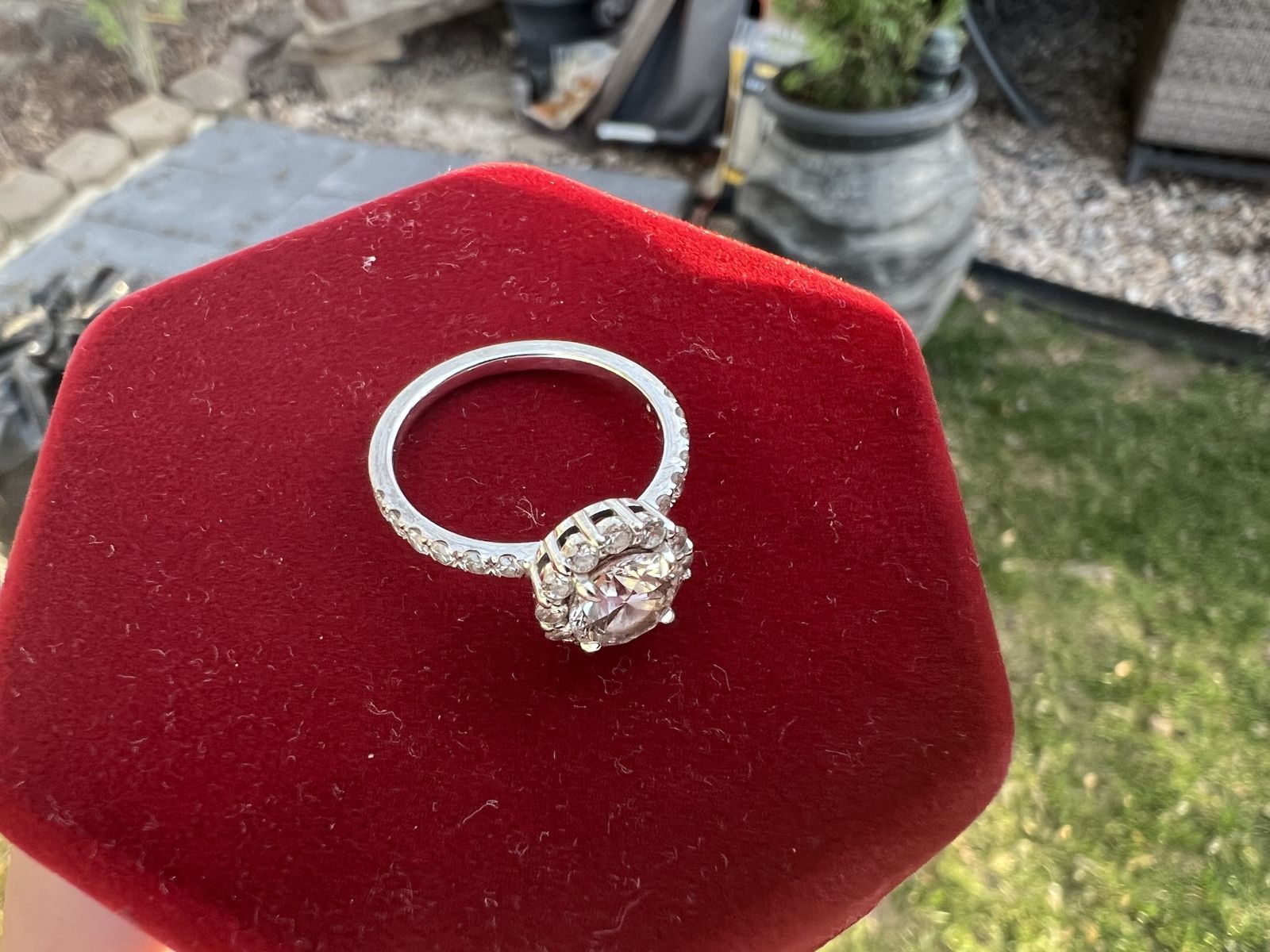 Round-Cut Diamond Ring