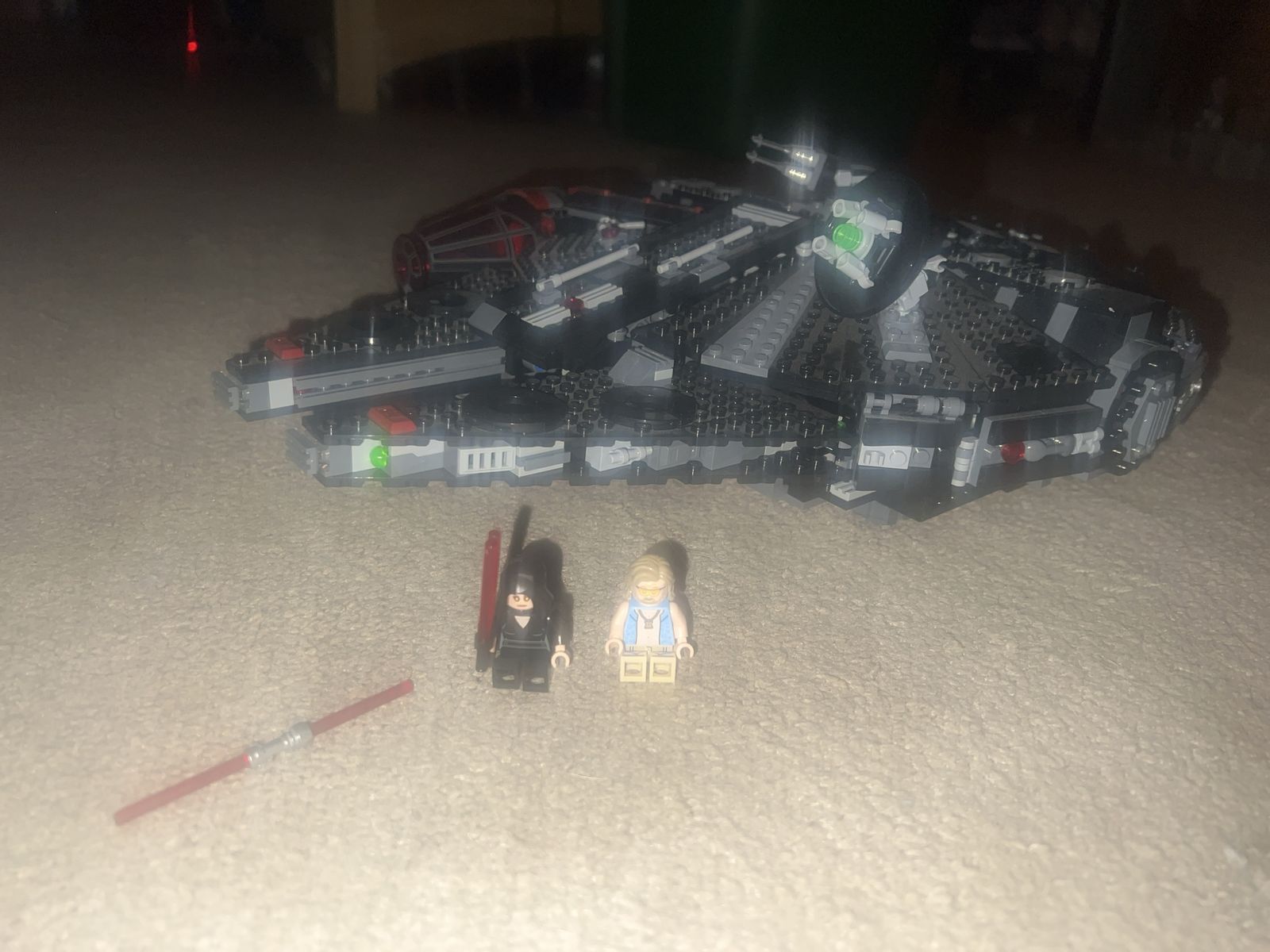 DARK MILLENIUM FALCON LEGO SET (prebuilt) 60$ OBO