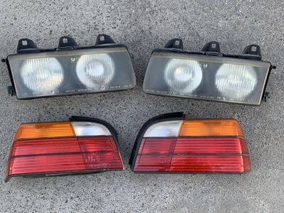 OEM BMW E36 Headlights & Tail Lights Assembly Set Pair Left Right