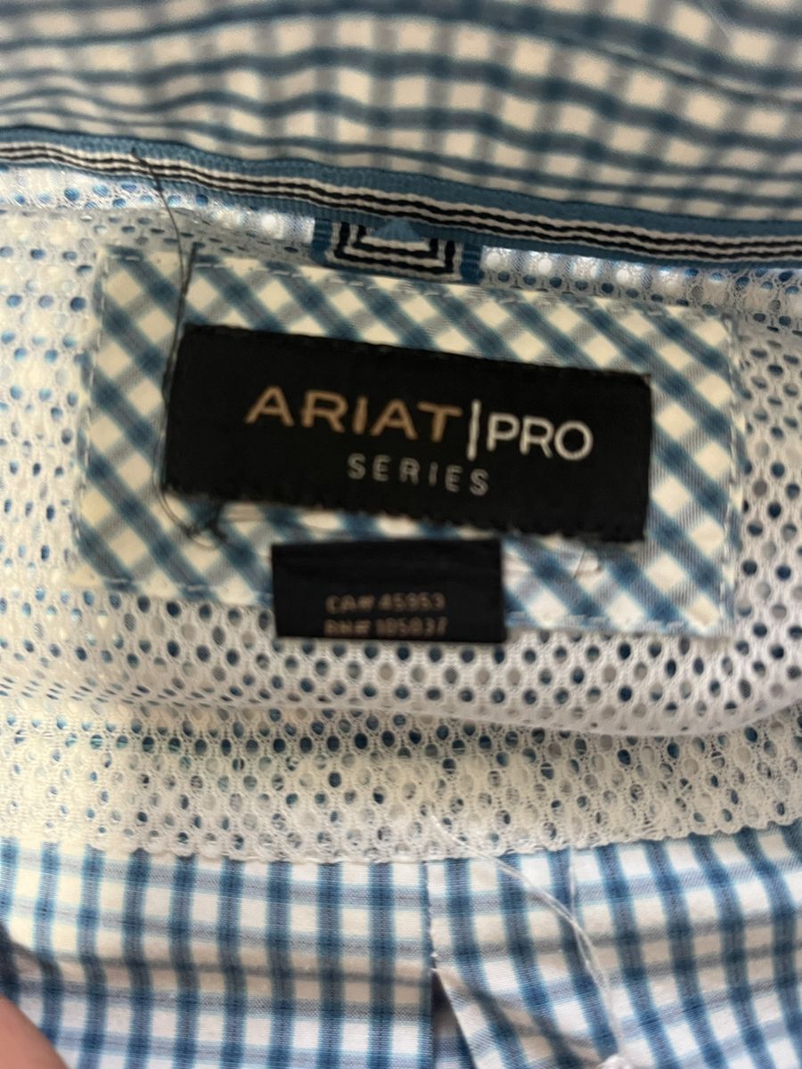 Ariat Pro Series Men's XL Plaid Button-Down Western Shirt