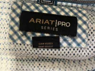 Ariat Pro Series Men's XL Plaid Button-Down Western Shirt