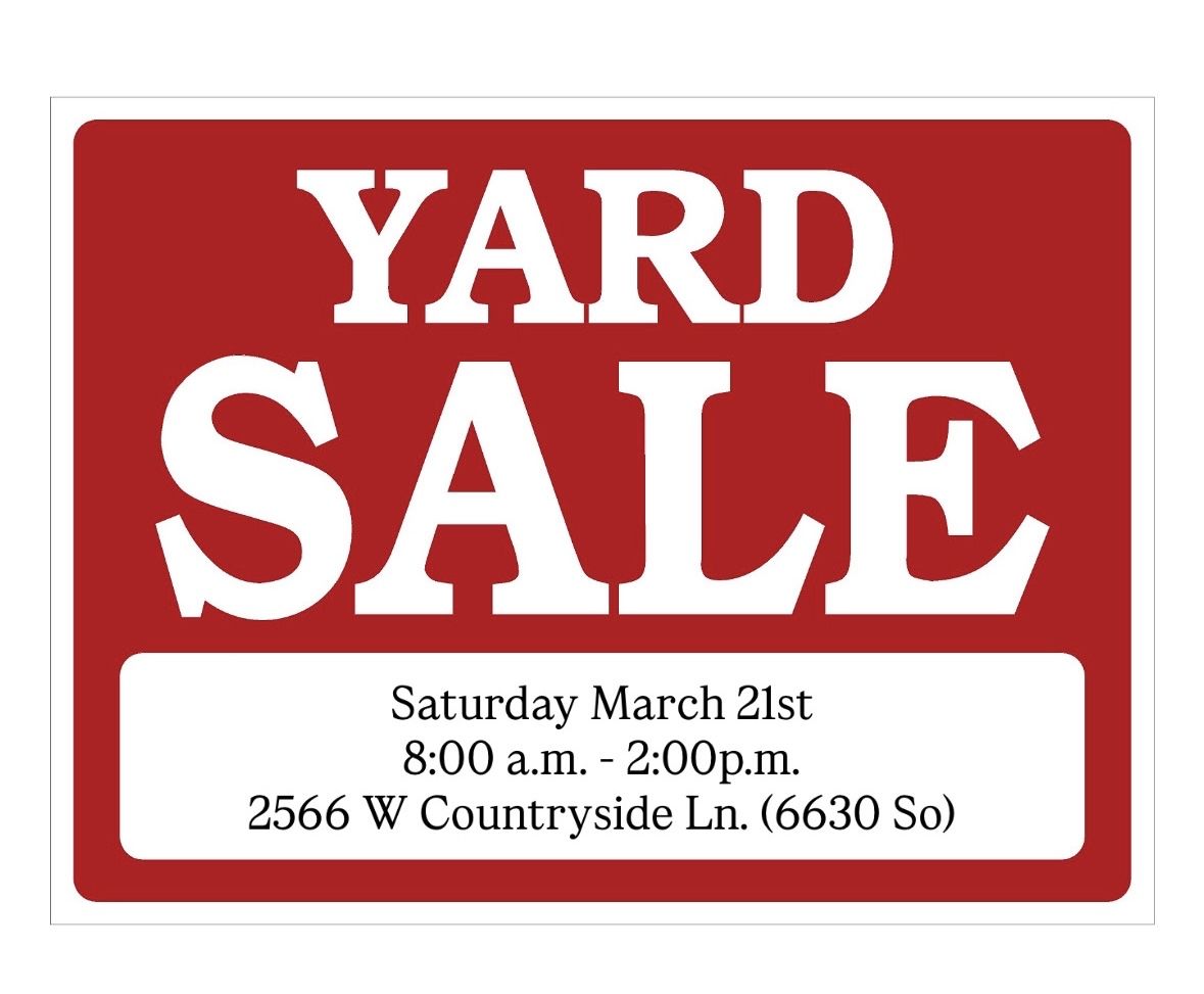 Yard sale- West Jordan